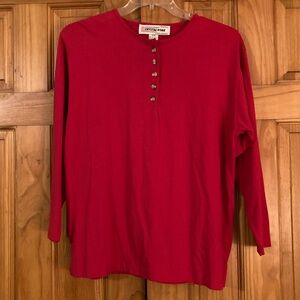 NWOT Vintage Crystal Kobe Long Sleeve Top Blouse Size M